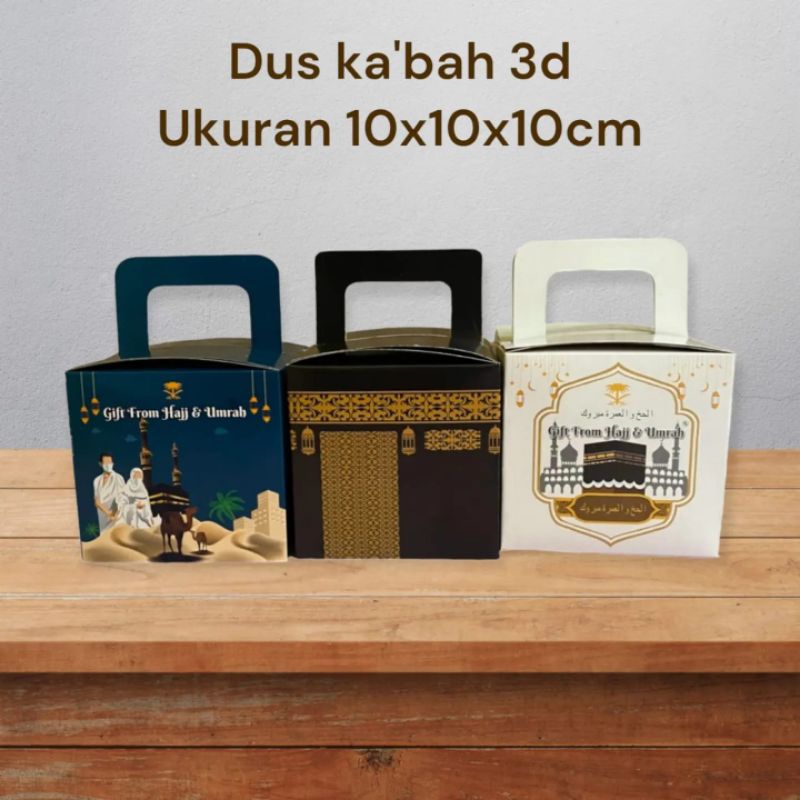 

1 pack isi 50pcs dus kotak ka'bah 3d tas paketan oleh oleh haji dan umroh