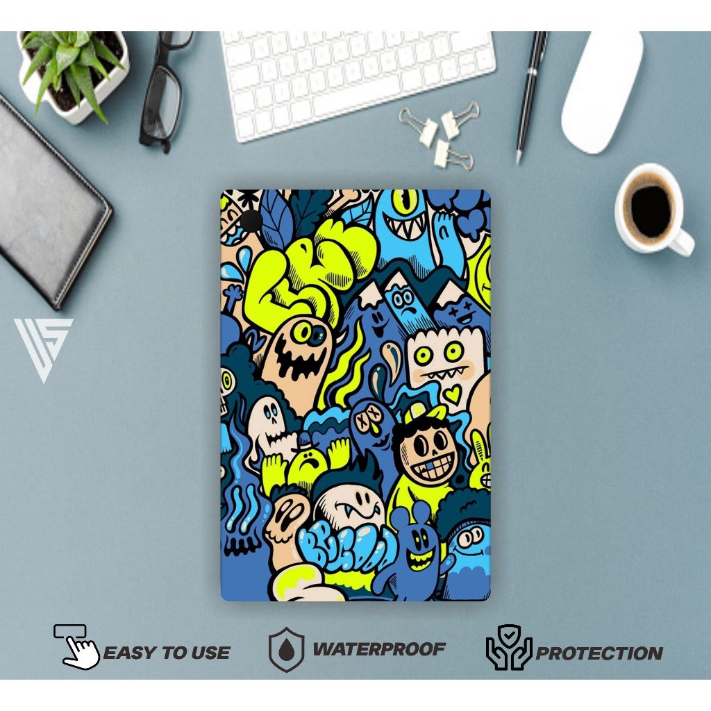 SKIN TABLET GARSKIN TAB SAMSUNG GALAXY TAB A8 FREE CUSTOM ISI 2 PCS