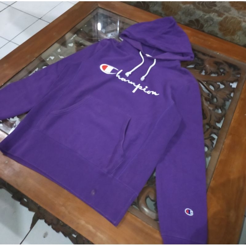 Hoodie Champion Reverse Weave 100% Ori
