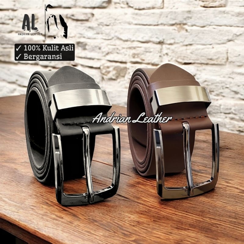 Ikat Pinggang Pria Kulit Asli 100% ORIGINAL Kulit Asli / Sabuk Kulit Asli Pria