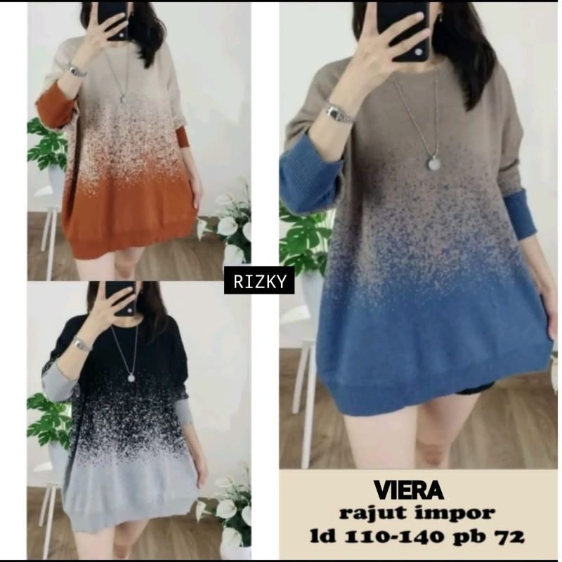 bigsya tunik knit oversize ori hana tunik rajut tunik sweater big size rajut jumbo ld 120 ld 130 xxl