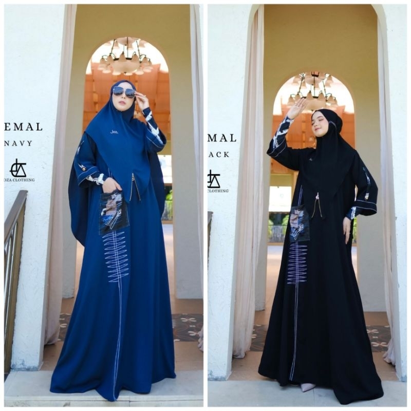 kemal series joza clothing kemal navy joza kemal black joza gamis hitam gamis umroh jetblack joza