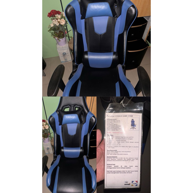 Informa Cygnus Kursi Gaming - Biru