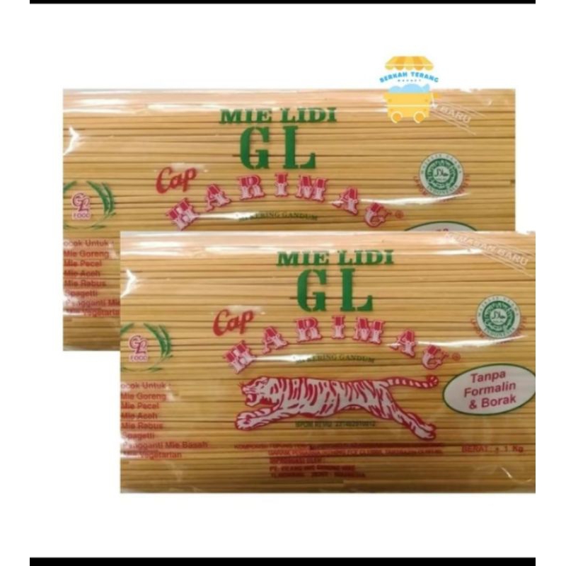 

Mie lidi GL cap Harimau1kg/mie gomak