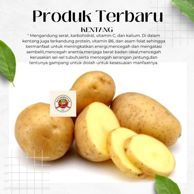 

Sayur Fresh 500gr Kentang Dieng super bagus murah fast delivery