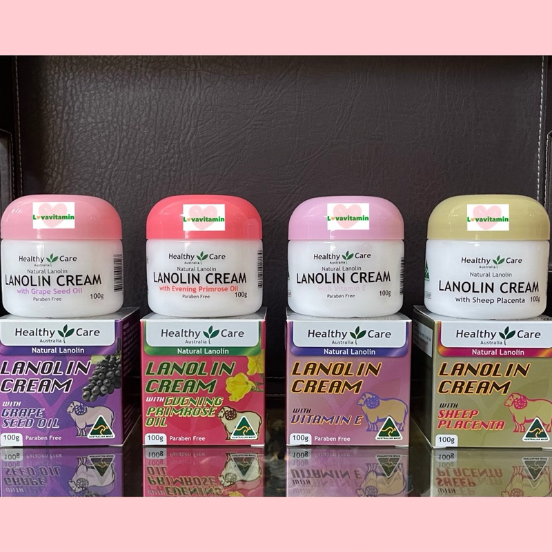 Healthy Care Lanolin Cream Australia with Sheep Placenta Vitamin E Lanolin Grape Seed Lanolin Cream 