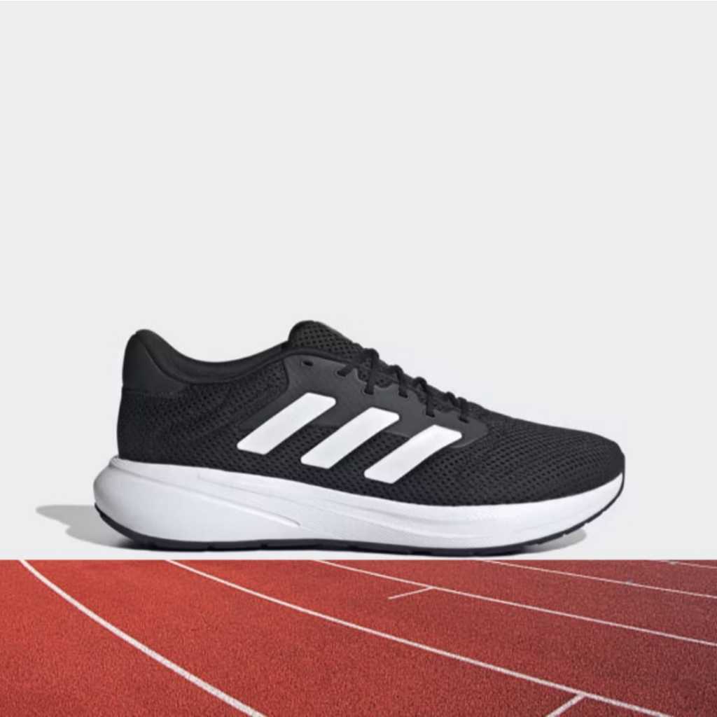 Big size 45⅓. Sepatu Lari ADIDAS ORIGINAL. RESPONSE RUNNER BLACK. Sepatu Olahraga Running Lari Pria.