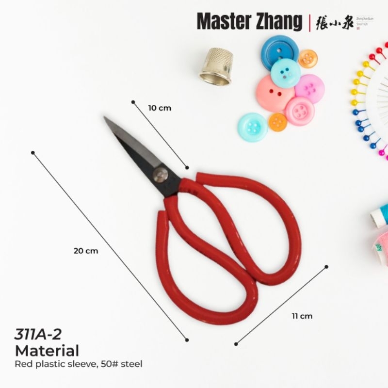 

MASTER ZHANG CANNULA SCISSOR 311A-2 RED MODEL 190MM