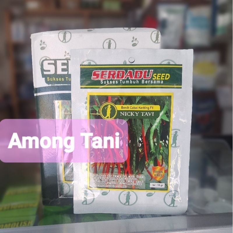 benih cabai keriting F1 Nicky Tavi 10 gr/cabai keriting/cabai tahan virus gemini/ cabai keriting tah