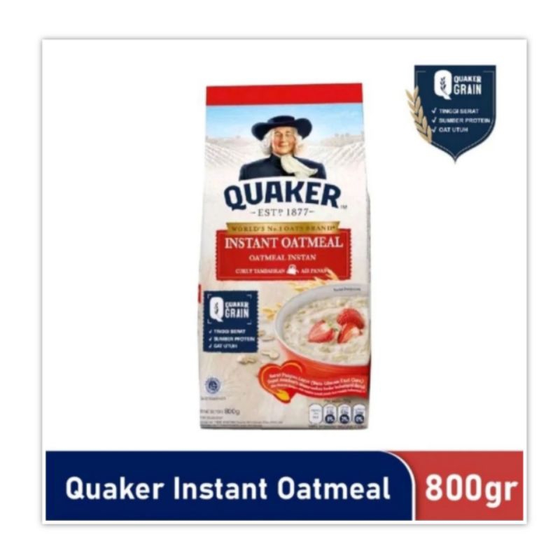 

Quaker Instant Oatmeal 800 gr Minuman Cereal Sereal