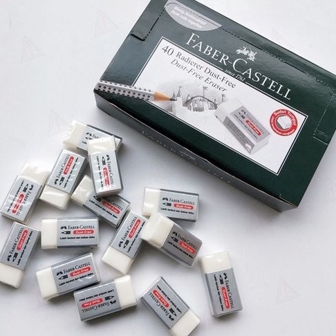 

KI3 LUSIN Penghapus Pensil Faber Castell Dust Free Kecil
