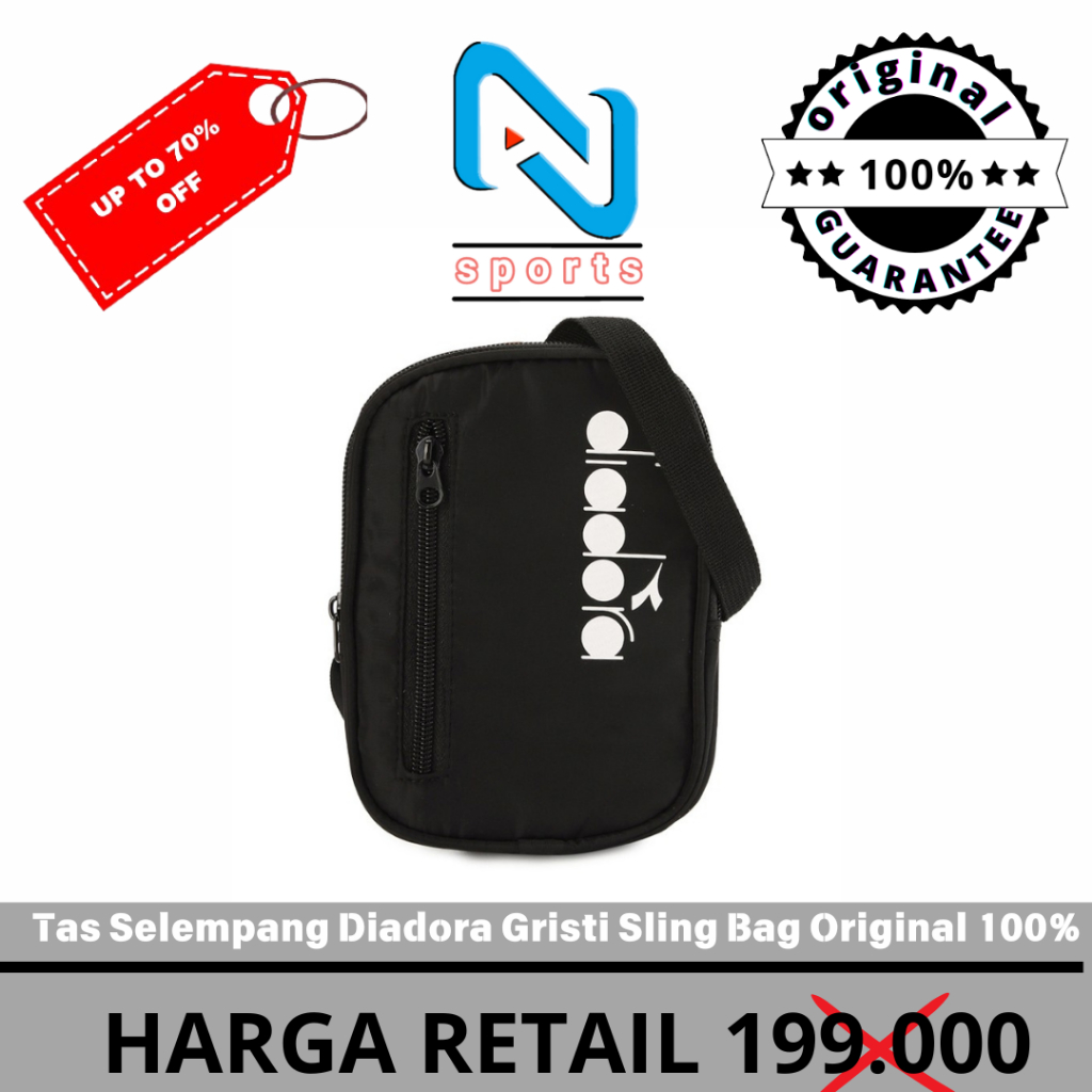 Tas Diadora Gristi shoulder bag Putih Original 100%