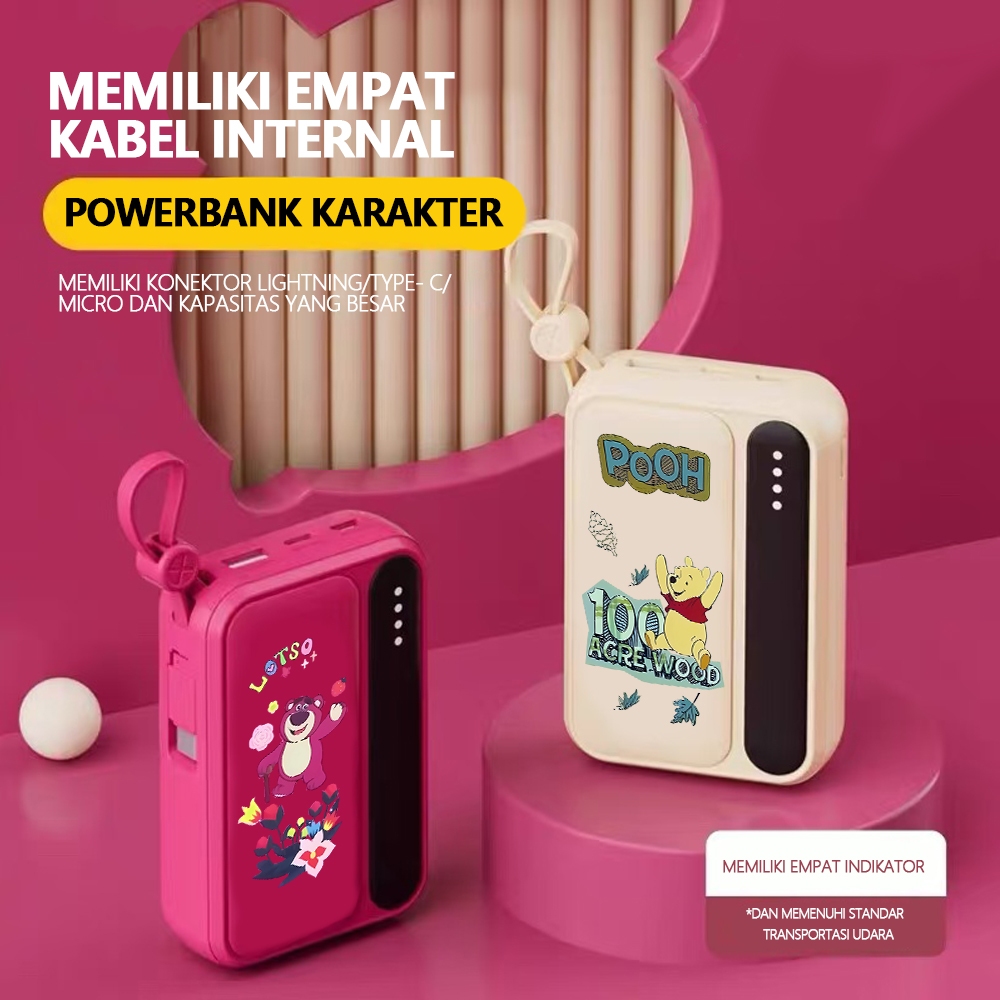 Mini size lotso Powerbank Portable 20000 mAh with 4 usb fast charging Dual Input Port Type C Micro U