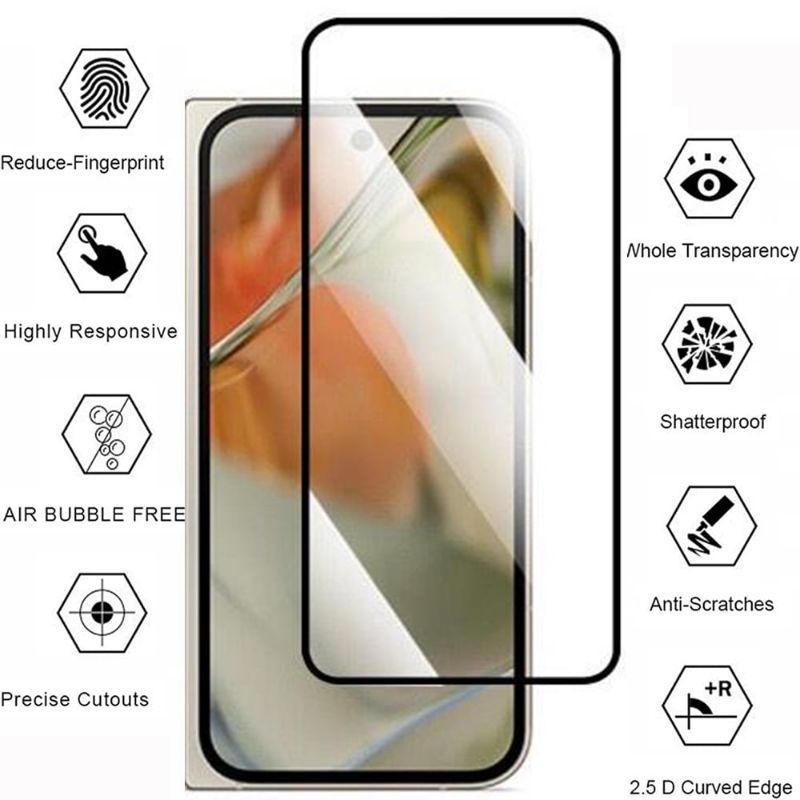 Tempred Glass & Lensa Camera  For PIXEL 9 Pro Fold & PIXEL Fold 2/ 10 pro Fold  PREMIUM Screen