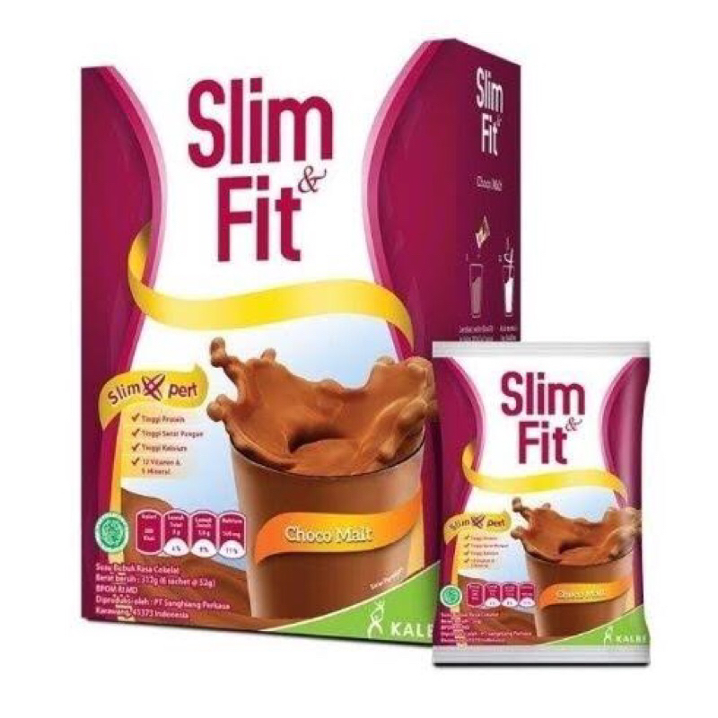 

slim & fit susu bubuk 6x54gr