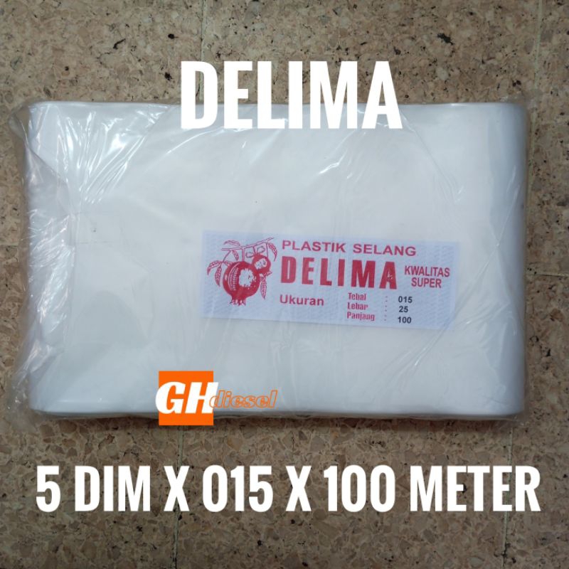 SELANG PLASTIK DELIMA 5 dim x 015 x 100 meter