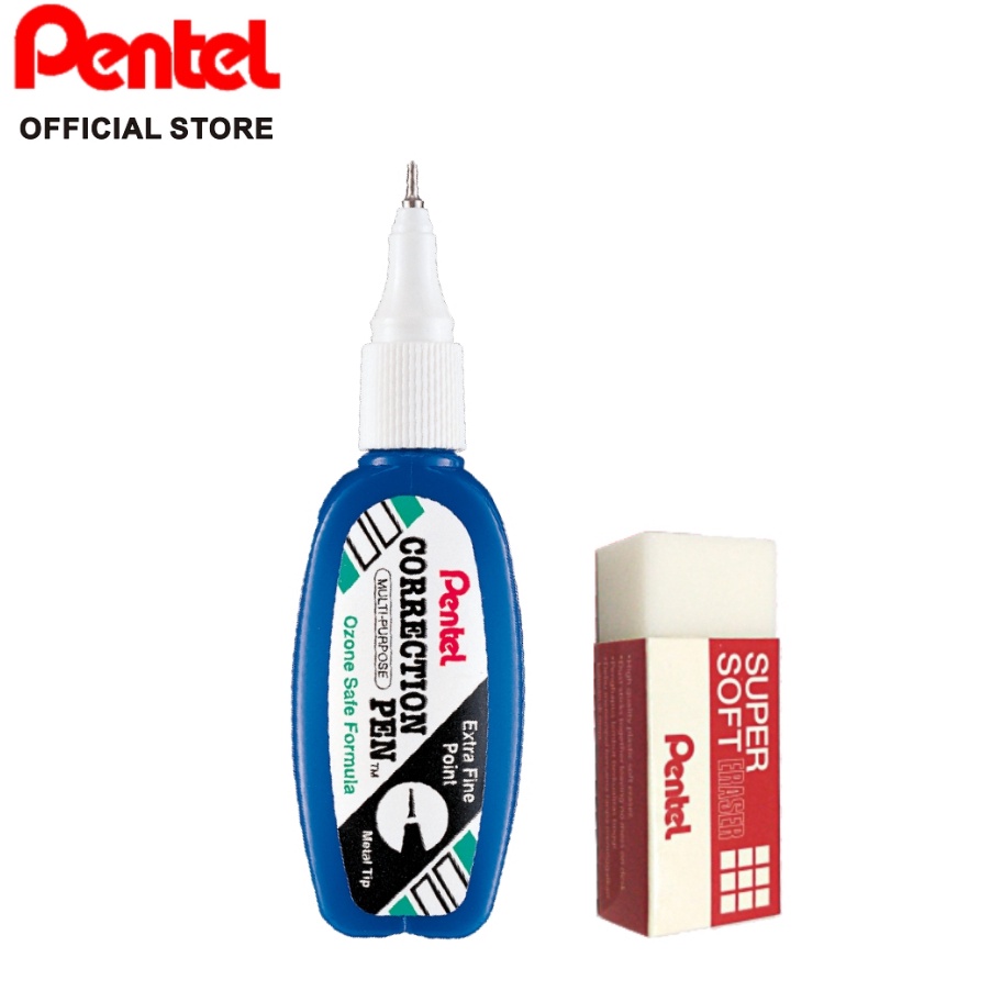 

Beli Set Pentel correction pen ZL12W Eraser 3