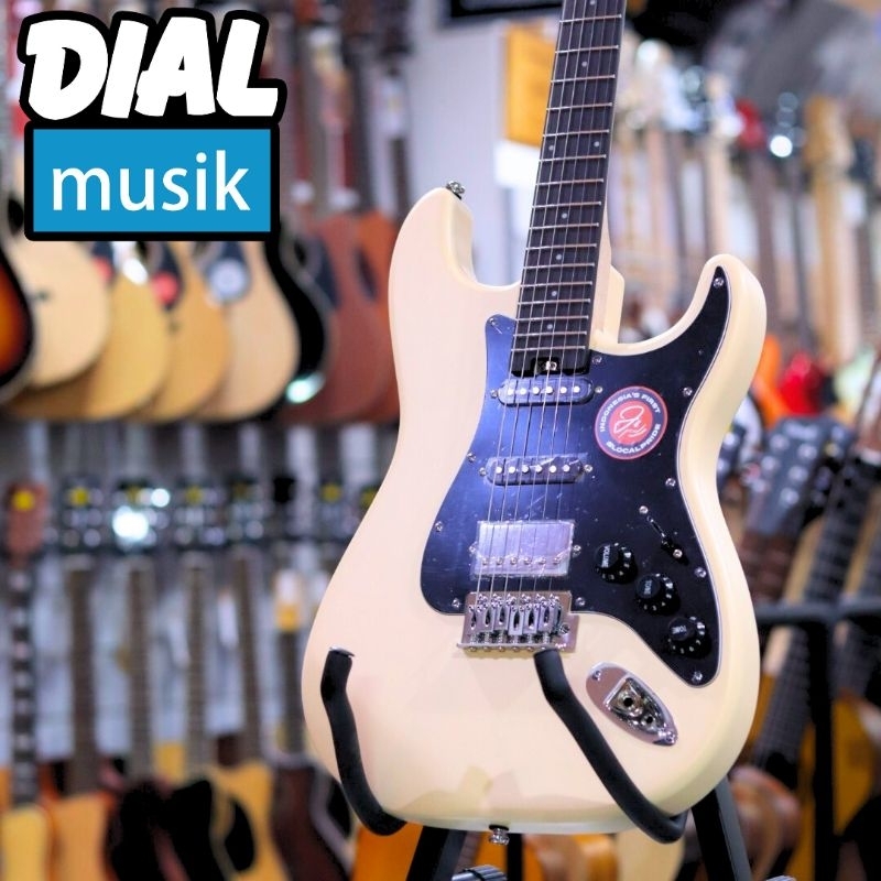 JS Guitar Munsell Stratocaster Standar Vintage Cream - Gitar Elektrik JS Guitar Original