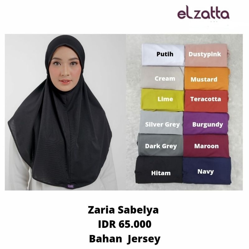 Jilbab Instan Zaria Sabelya Elzatta