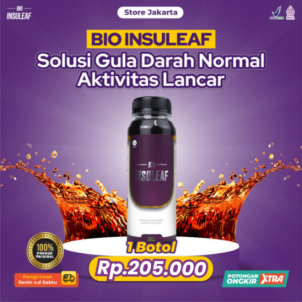 

Bio Insuleaf Diabetes Original Herbal 1 Botol