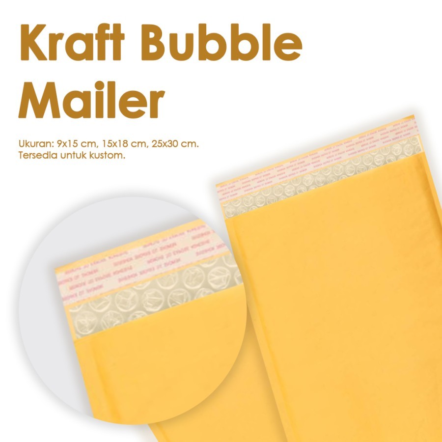 Kraft Polymailer - Amplop Polymailer - Amplop Bubble - Kraft Mailer