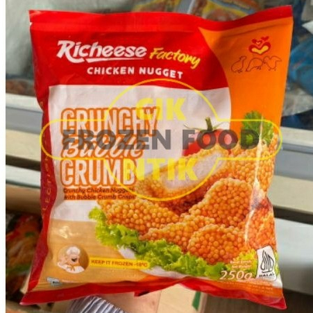 

Richeese Selection Bubble Crumb Naget 250g Frozen food cik ntik Jambi cemilan jajanan seblak korea jepang