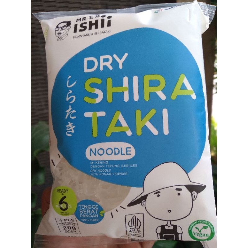 

Mie shirataki kering