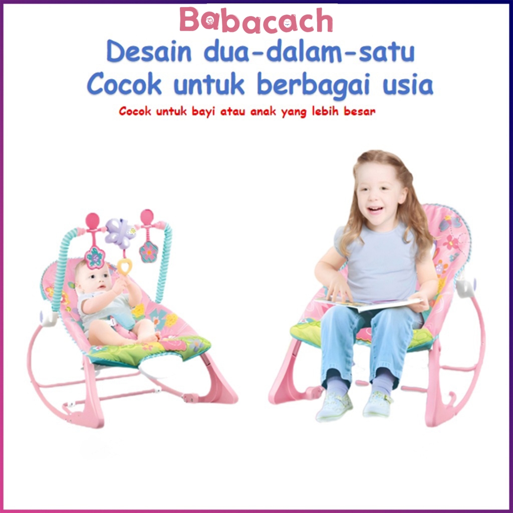 BABACACH Ayunan Bayi Duduk Goyang Bouncer Bayi Kursi Goyang Bayi Manual