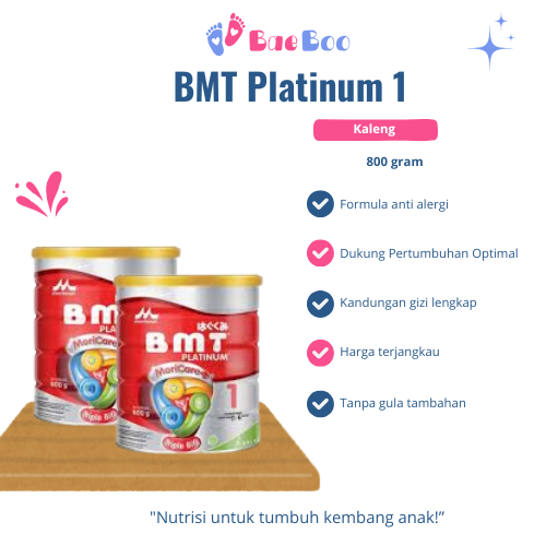 BB - Susu BMT Platinum 1 (0-6 bulan) gram - Morinaga Kaleng