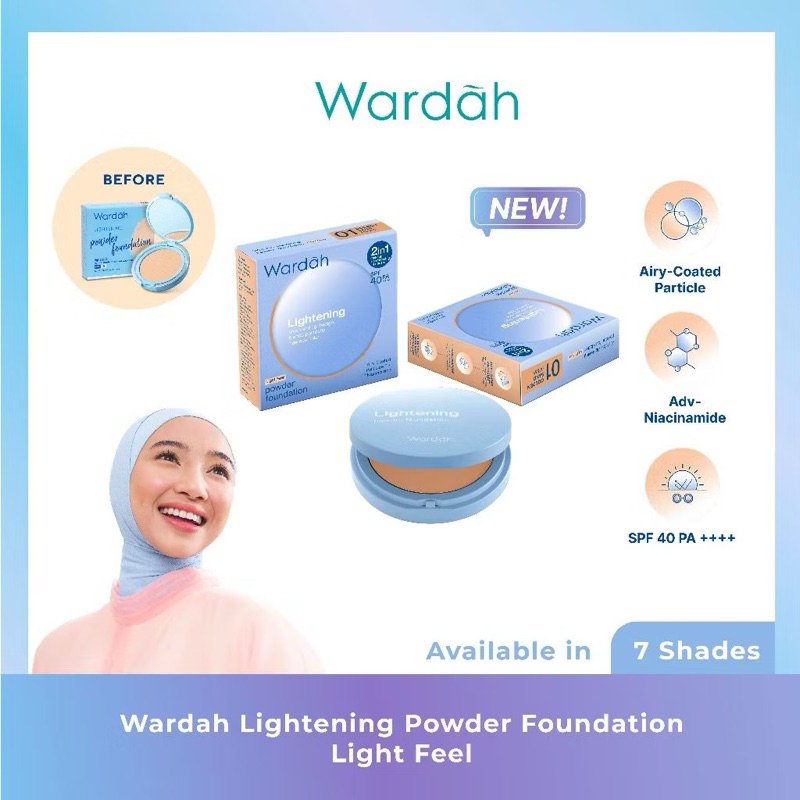 Wardah Light feel powder Foundation & Cushion