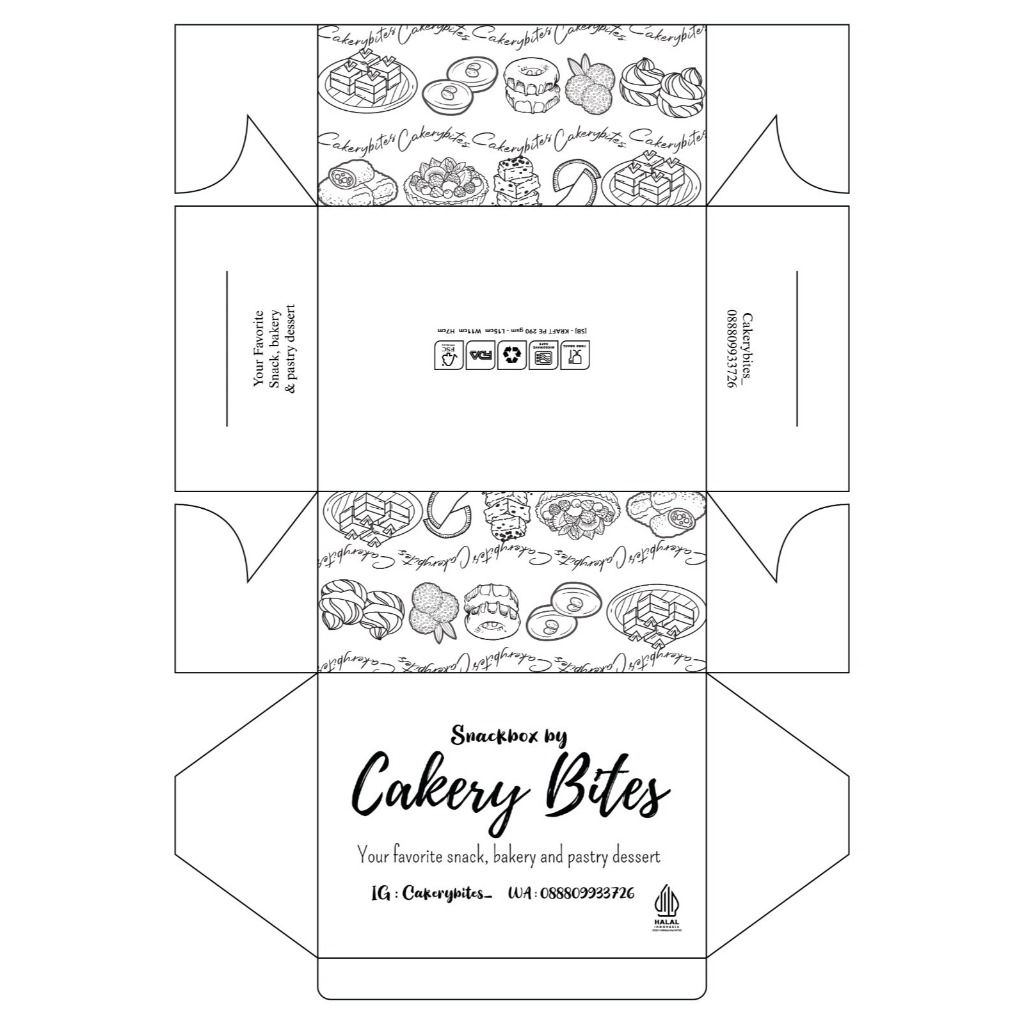 

CUSTOM BOX SNACK 15 X 11 X7