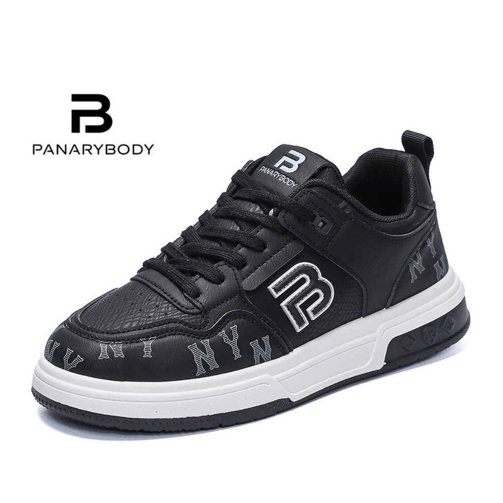 PANARYBODY Sepatu Pria Sneakers Pria Sepatu QN6625 Hitam Sepatu Kerja Lapangan Santai