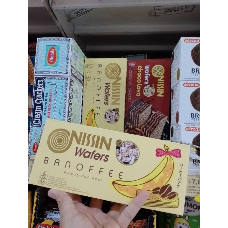 

Nissin wafer coklat banoffe dan choco lava