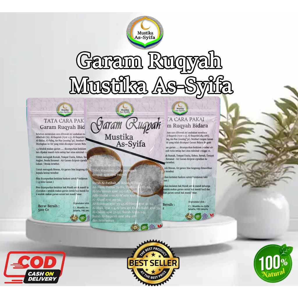 Garam ruqyah / Garam ruqyah Siap pakai Garam Mandi / Garam Ruqyah Bidara