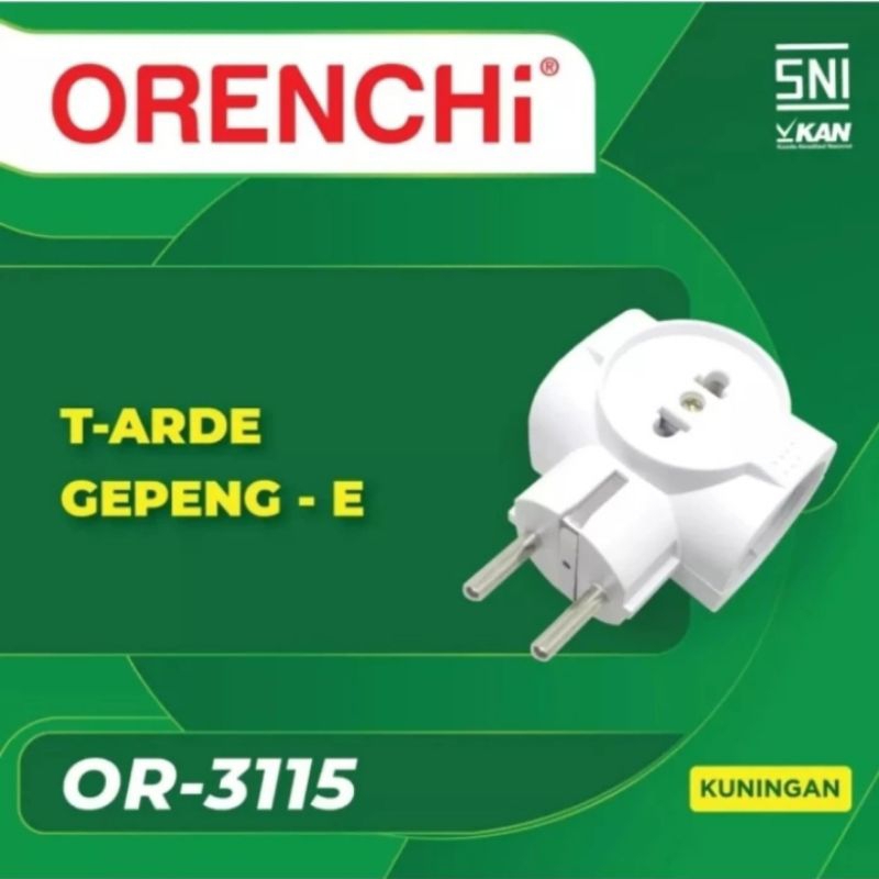 Orenchi Steker T Multi 4 Datar or3115 or 3115 Gepeng Arde Cabang 3 Colokan Cok Sambung Sambungan Lis