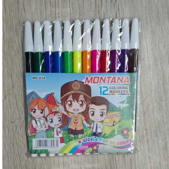

Montana kelir air / spidol /water colour murah 12 warna Montana
