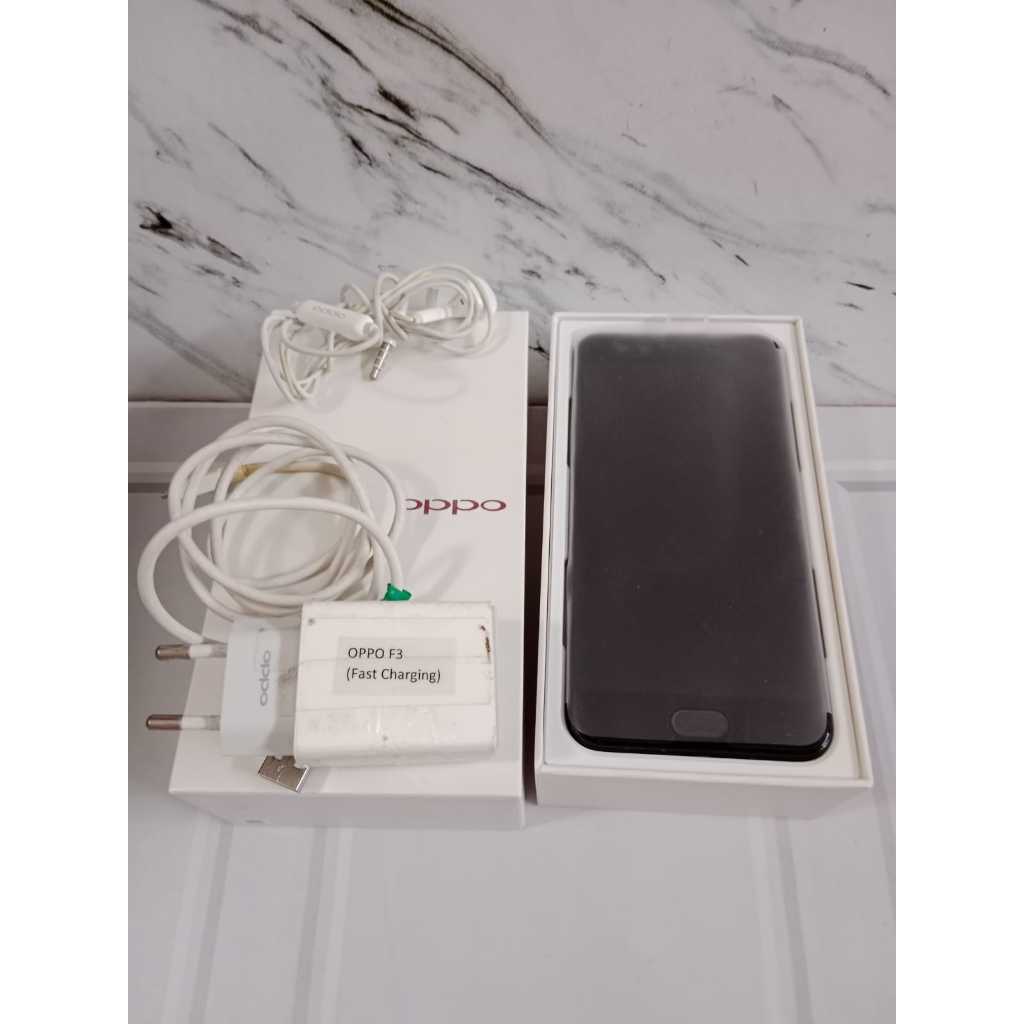 Hp Oppo F3 Ram 4 64gb LENGKAP FULL SET Original Second LENGKAP Siap Pakai