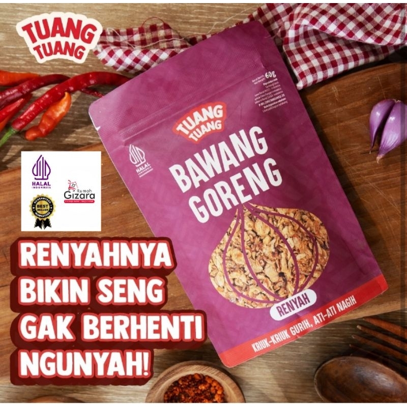 

Bawang Goreng Tuang Tuang 60 Gram