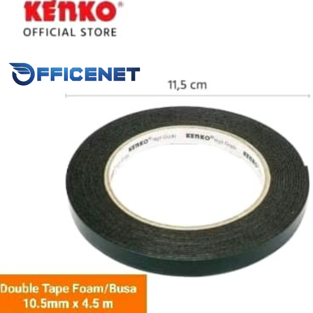 

KENKO DOUBLE TAPE FOAM BUSA LEM ISOLASI BOLAK BALIK 10.5MM x 4,5 m