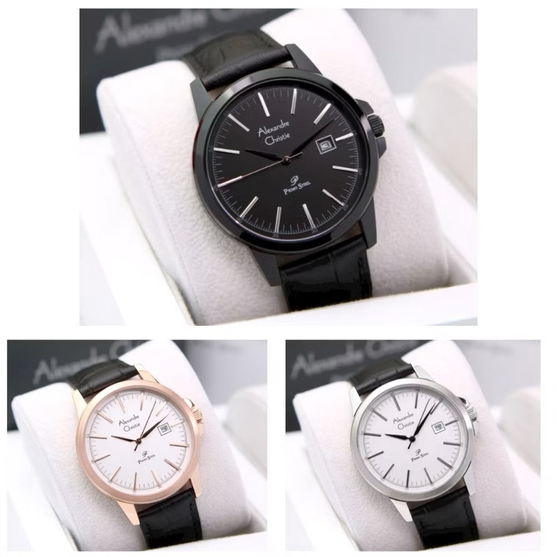 JAM TANGAN PRIA ALEXANDRE CHRISTIE AC 1008 AC1008 KULIT ORIGINAL GARANSI RESMI