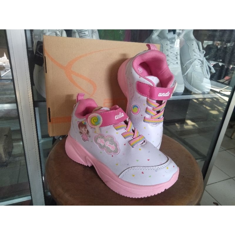 Sepatu ANDO CANDY Original - Sepatu sekolah anak perempuan Paud/TK/Sd