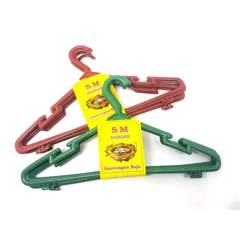 Gantungan Baju Plastik LIDI Dewasa MERK RANDOM Hanger Plastik Lidi Dewasa Gantungan Baju Plastik Dew