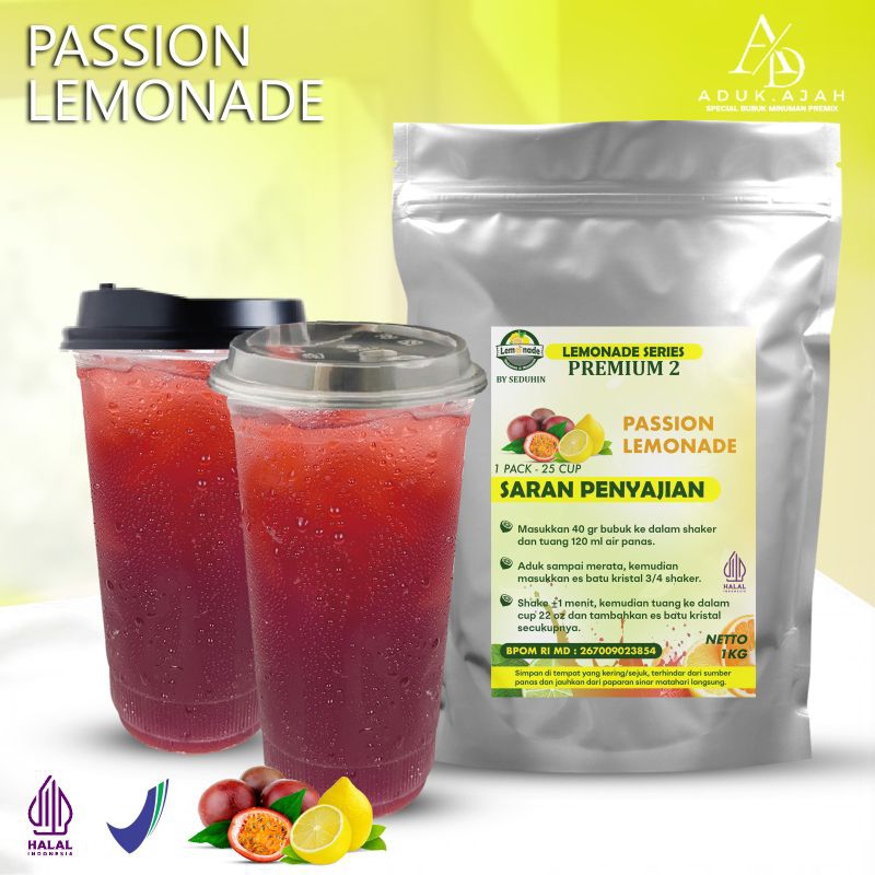 

PASSION LEMONADE 1KG /Minuman Bubuk Instan