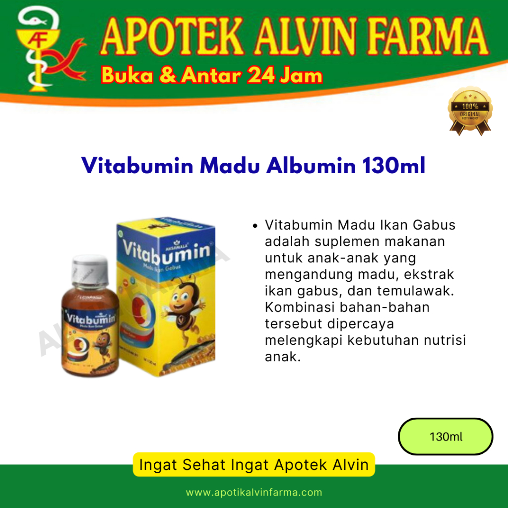 

Vitabumin Madu Ikan Gabus Vitamin Anak