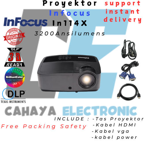 Projector Proyektor Infocus IN114x in114x in 114x XGA 3200ANSILUMENS HDMI