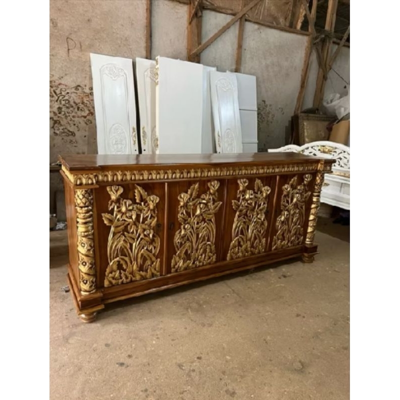 bufet Taman kayu jati/meja bufet bunga/ bufet Tv/meja tolet/meja Hias tamu