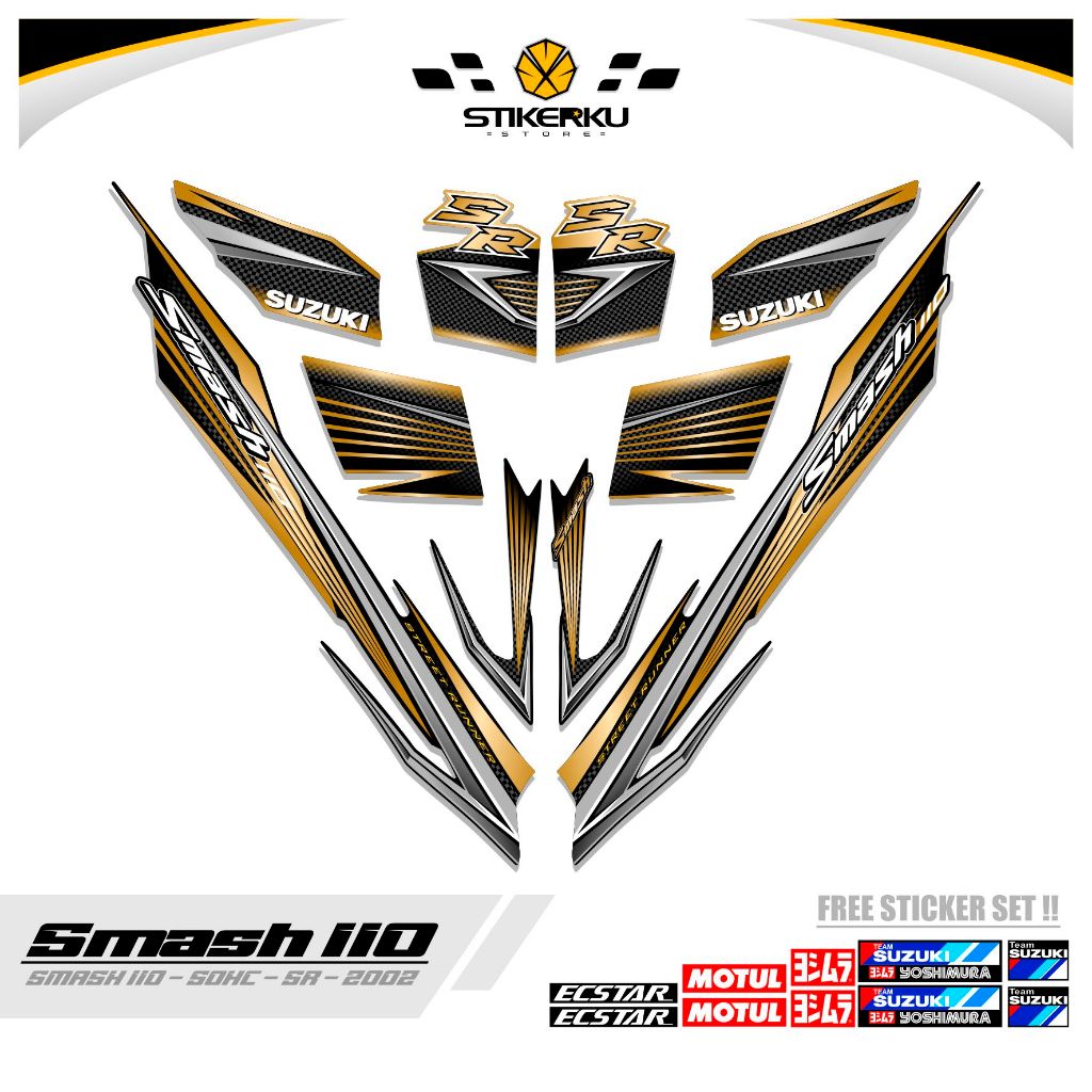 STICKER SMASH 110 R / MTF 8 / STRIPING SMASH 2002 / SETIKER SR / STIKER / STREPING / STIPING / SETRI