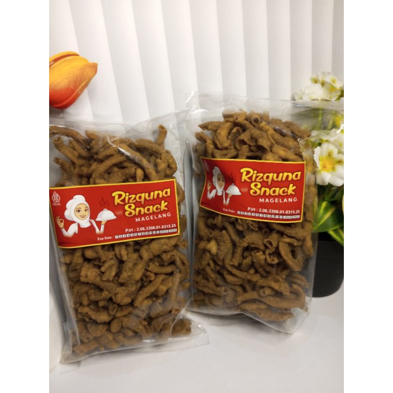 

Keripik Usus crispy/usus ayam crispy 250 gram