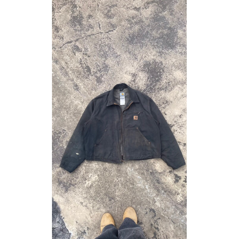 Carhartt J169 DistressedVintage Jacket 00s Carhartt Hamilton Detroit Active Double knee Arctic