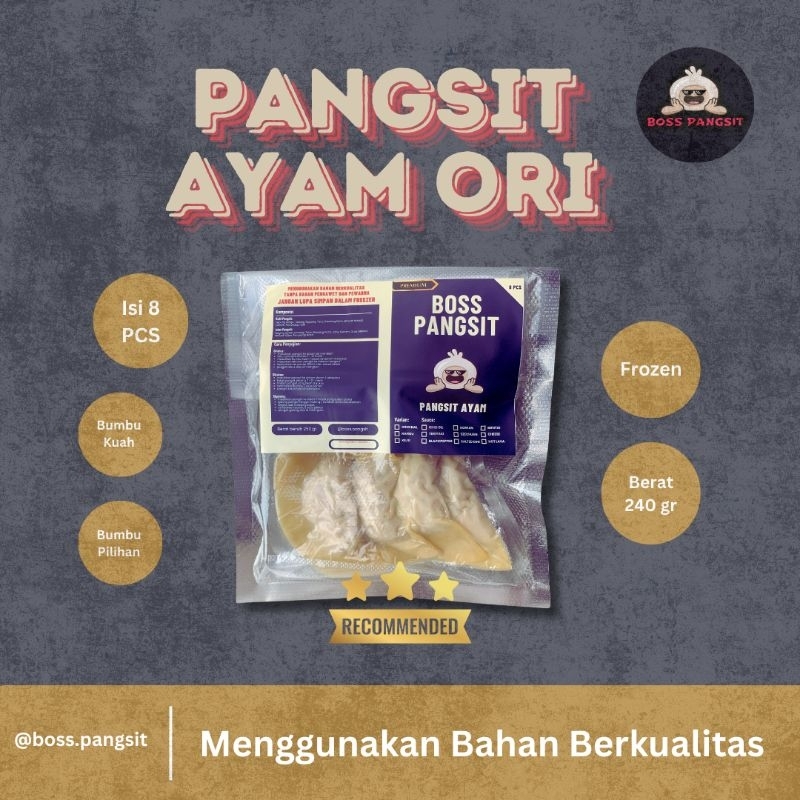 

Premium Pangsit Ayam Boss Pangsit